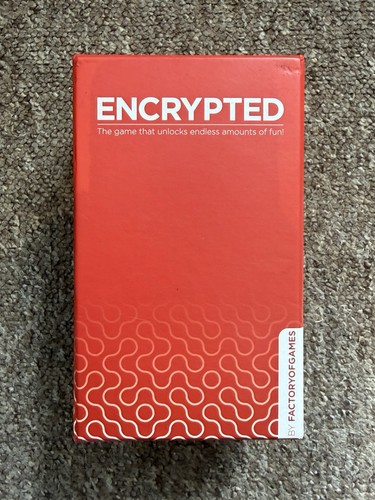 Encrypted party card game - card,