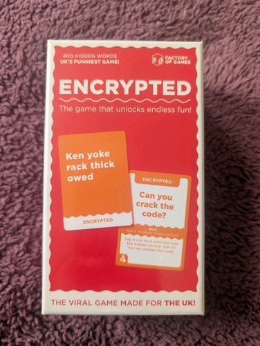Encrypted card game - game, uk